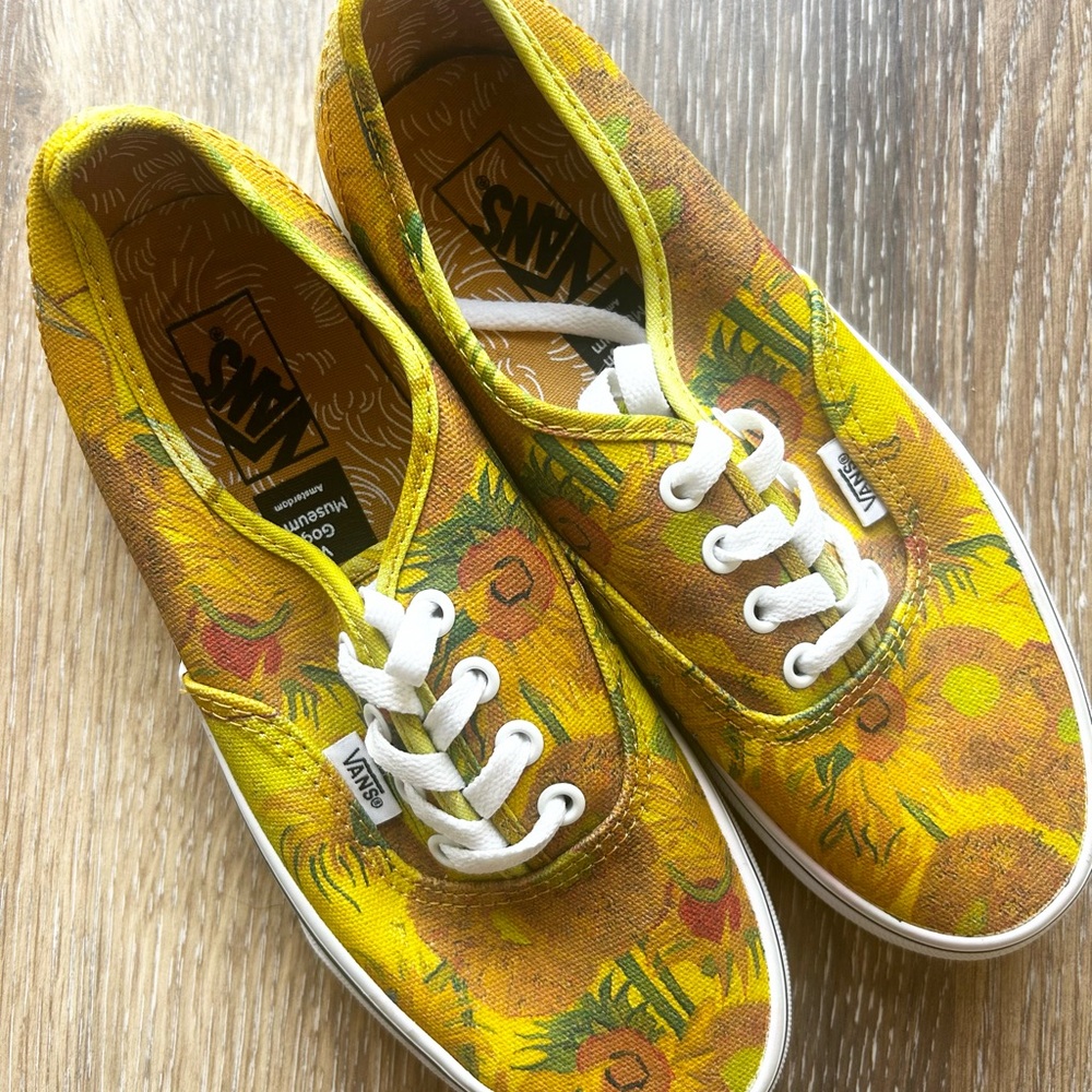 Vans Van Gogh museum Yellow Sunflower Canvas Sneakers